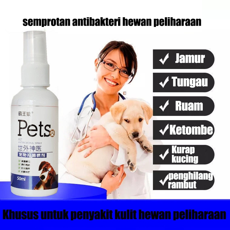 Obat Jamur Anti Kudis Universal untuk Anjing dan Kucing Obat Kudis Kulit Tungau Impetigo Jamur Kutu 