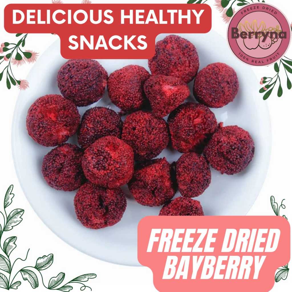 

Berryna Bayberry Crispy freeze dried kering beku 30g Camilan cemilan snack buah kering garing