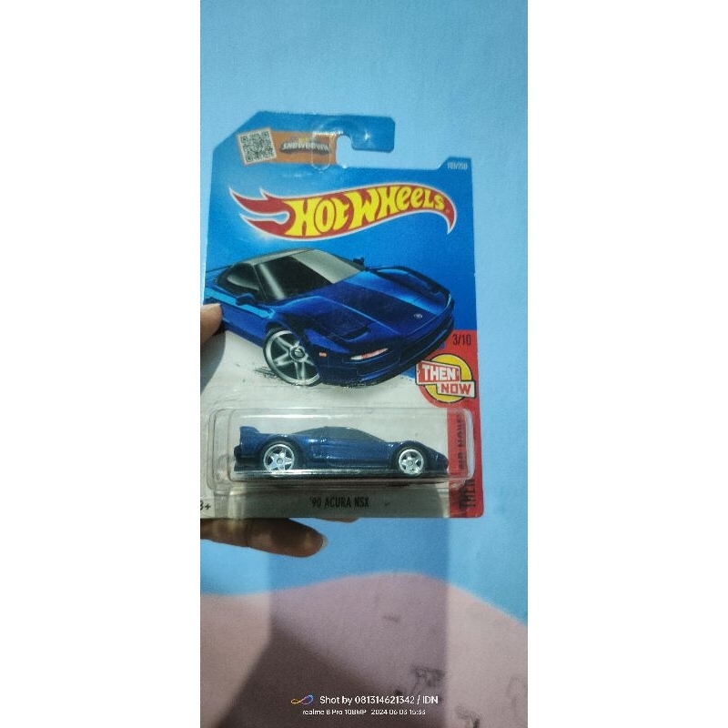 Hotwheels THS treasure Hunt Super 90 Acura NSX Biru ban karet