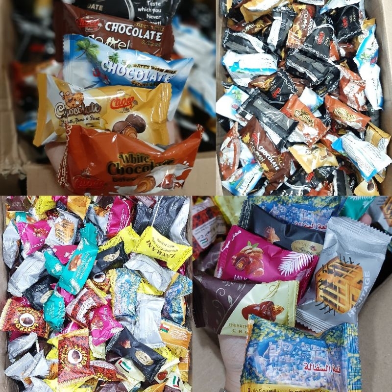 

Coklat kurma almond 1 kg / coklat kurma almond ori / coklat kurma almond premium