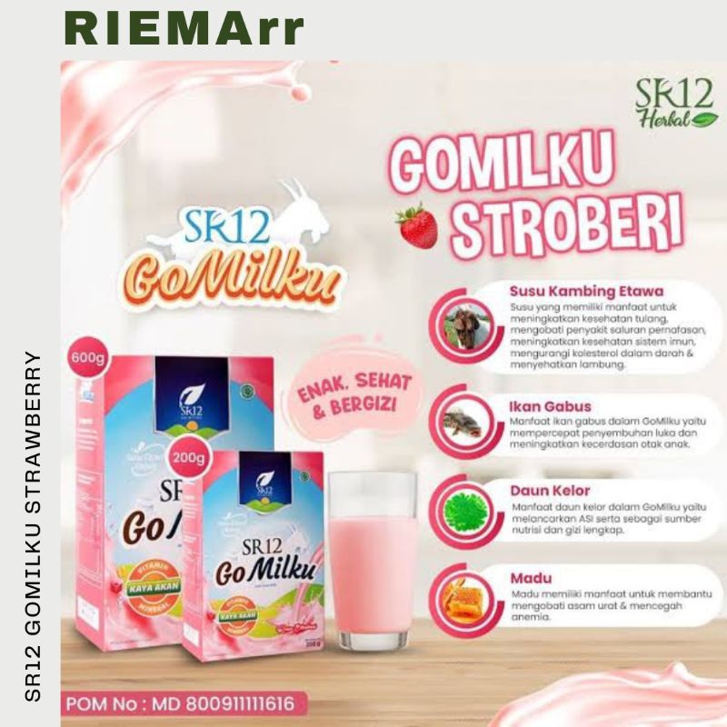 

sr12 gomilku strawberry / susu bubuk