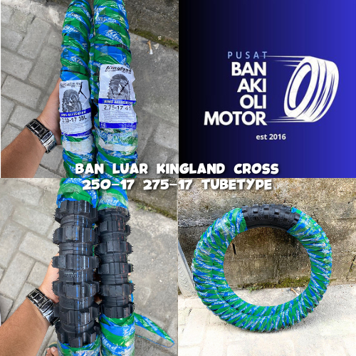 BAN LUAR MOTOR CROSS KINGLAND 275-17 CROSS TUBETYPE || BAN LUAR KINGLAND 275-17 CROSS TUBETYPE