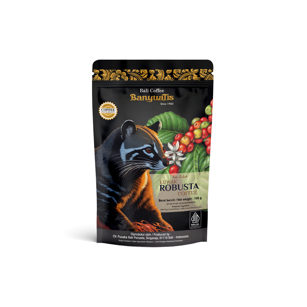 

Kopi Banyuatis Luwak Robusta Powder 100 gram Pure Luwak 100%