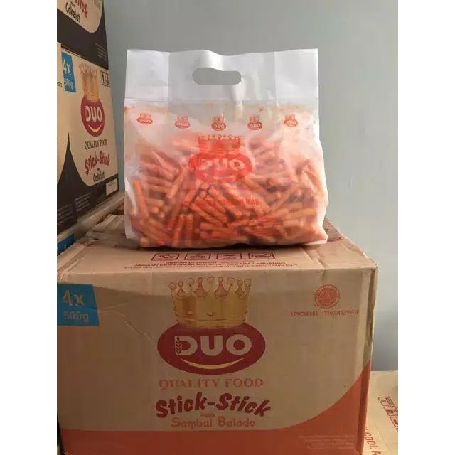 

1 KG DUO STIK STICK DUO RASA BALADO SEPARO DUS