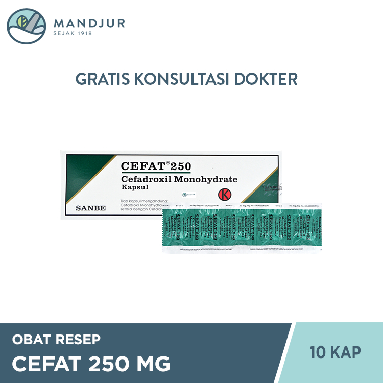 Cefat 250 mg 10 Kapsul