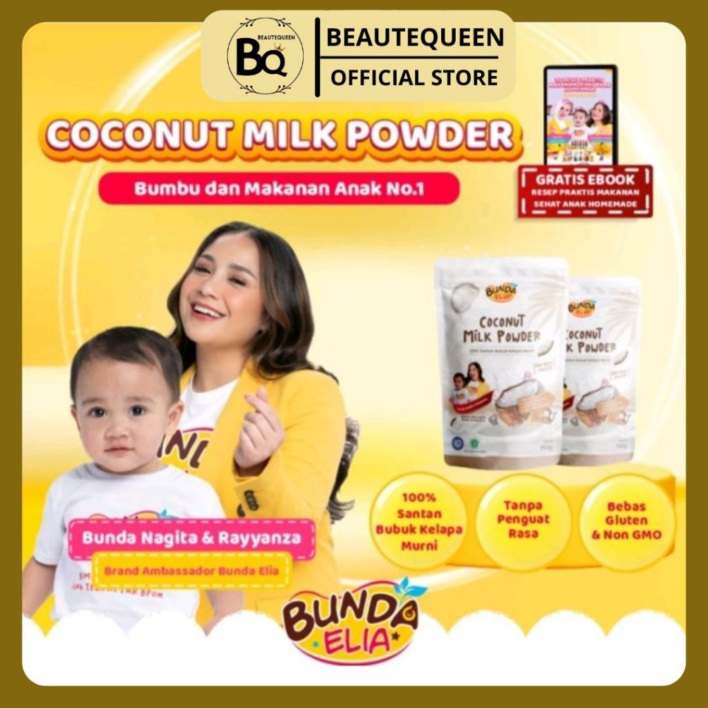 

BUMBU BUNDA ELIA ( BELI 2 GRATIS 1 RENDOM ) ) COCONUT MILK POWDER / Santan MPASI / Santan Anak / BB Booster MPASI / Santan Organik