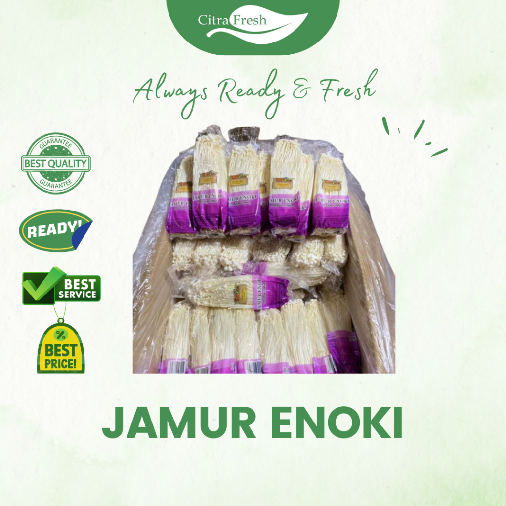 

CITRA FRESH Jamur Enoki 1 Box Isi 50 Pack - Selalu Ready dan Fresh