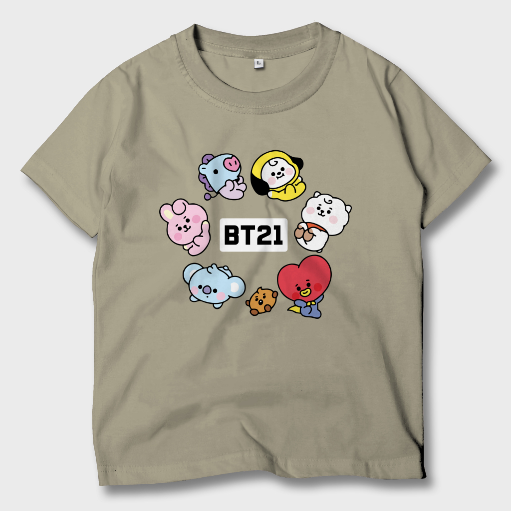 Baju Kaos Anak Kpop BTS BT21 Atasan Anak Laki-Laki Perempuan BT21-03