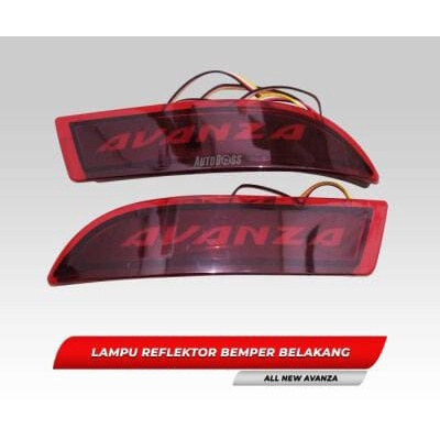 (AK) Lampu Reflektor Bumper Belakang mobil AVANZA tulisan