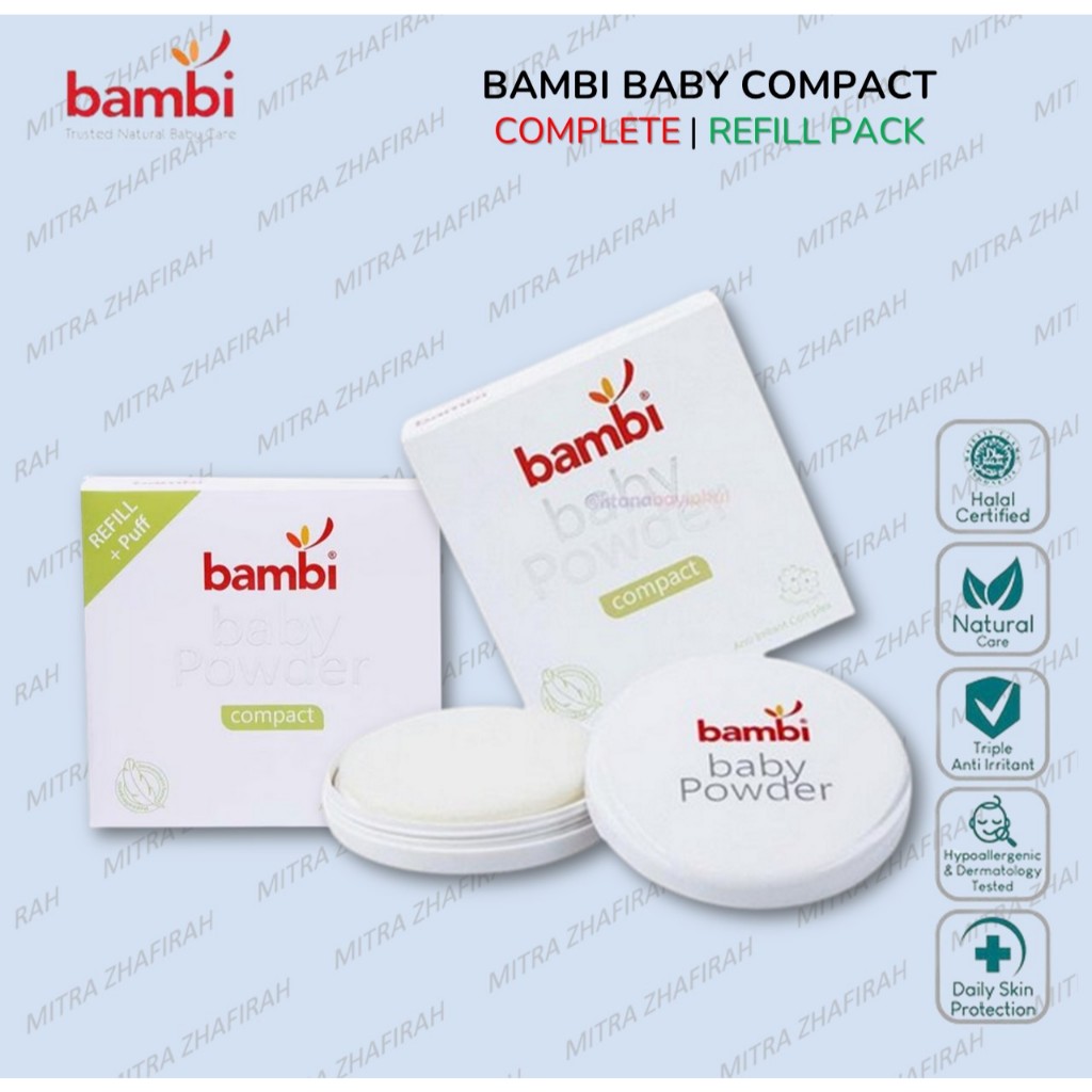 BAMBI Bedak Padat Bayi BAMBI Baby Compact 40gr