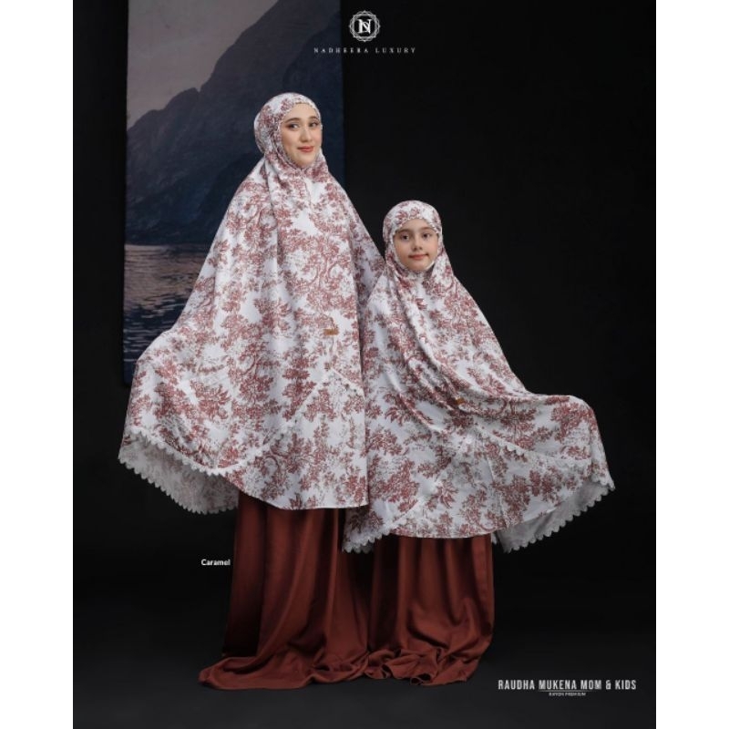 Mukena Ibu Anak Couple  Raudha by Nadheera Luxury