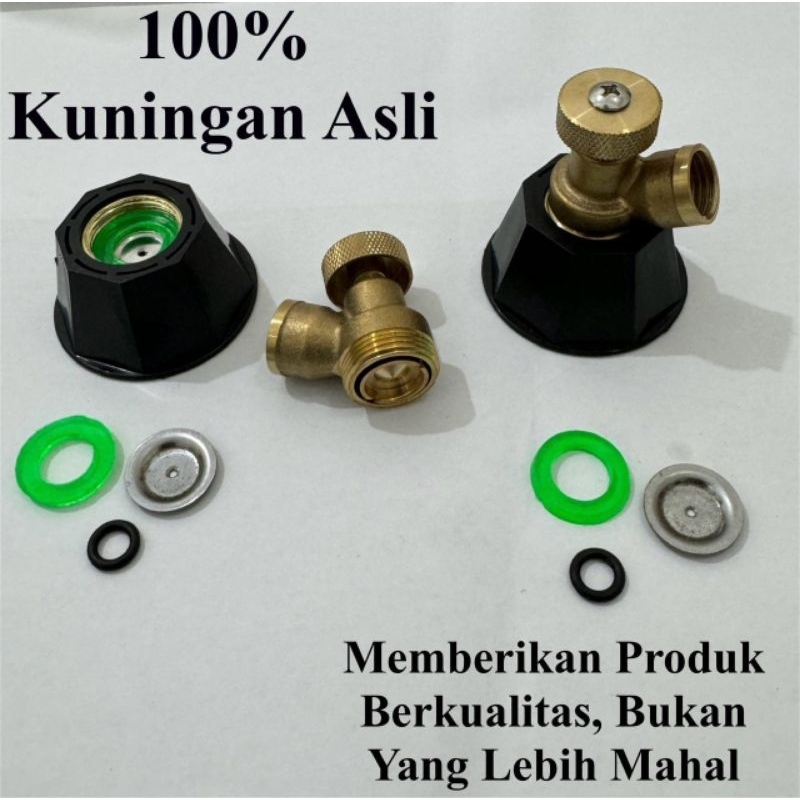 Nozzle Sprayer Adjustable Asli Kuningan Nosel Spuyer Super Kabut Mesin Sprayer Semprot Hama Elektrik