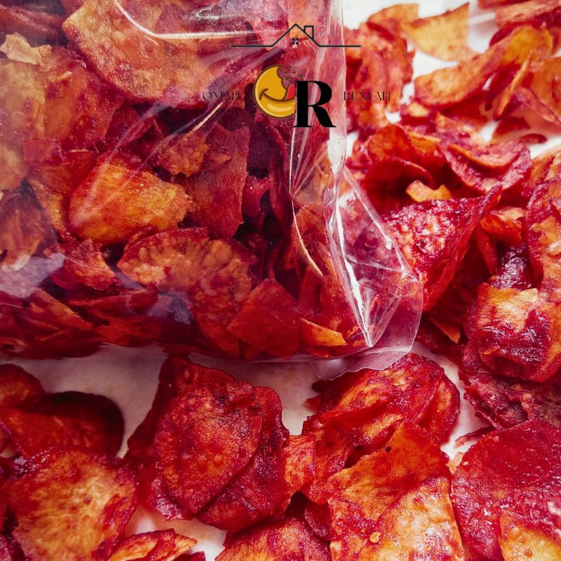 

200gram KRIPIK SINGKONG BALADO KERIPIK PEDAS MAKANAN PEDAS SNACK PEDAS