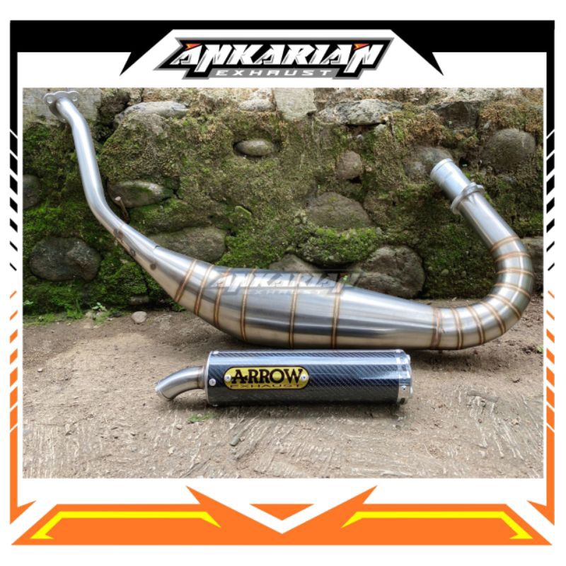 Knalpot RX King Repsol Kobra ARROW Stiker Carbon