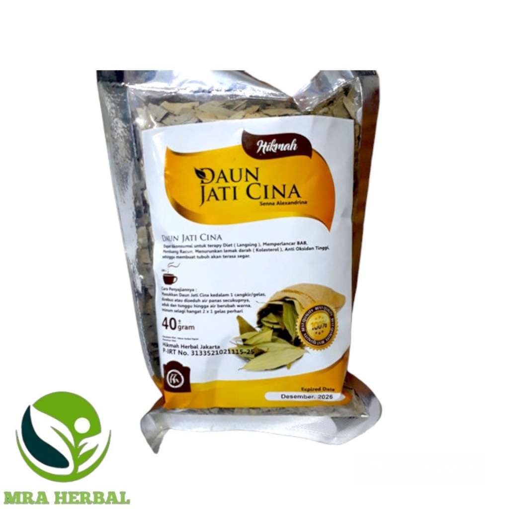 

Teh Curah Herbal Daun Jati Cina Hikmah Isi 40 Gram Original I Teh Herbal Diet / Pelangsing Tubuh