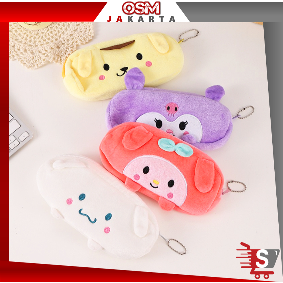

OSM JKT S6242 Tempat Pensil Plushy Karakter / Pouch Kosmetik Makeup / Kotak Pensil Bulu Halus Lucu / Pouch Fashion Aesthetic Style