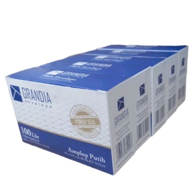 

(1Box)Amplop Grandia/Amplop Putih Tanggung Isi 100 Lembar/Amplop Sumbangan