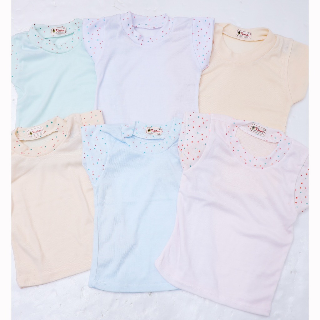 Kaos Bayi Oblong Setali Polos Laki perempuan | Kaos Oblong Bayi Lengan Pendek New Born 0 - 24 Bulan 