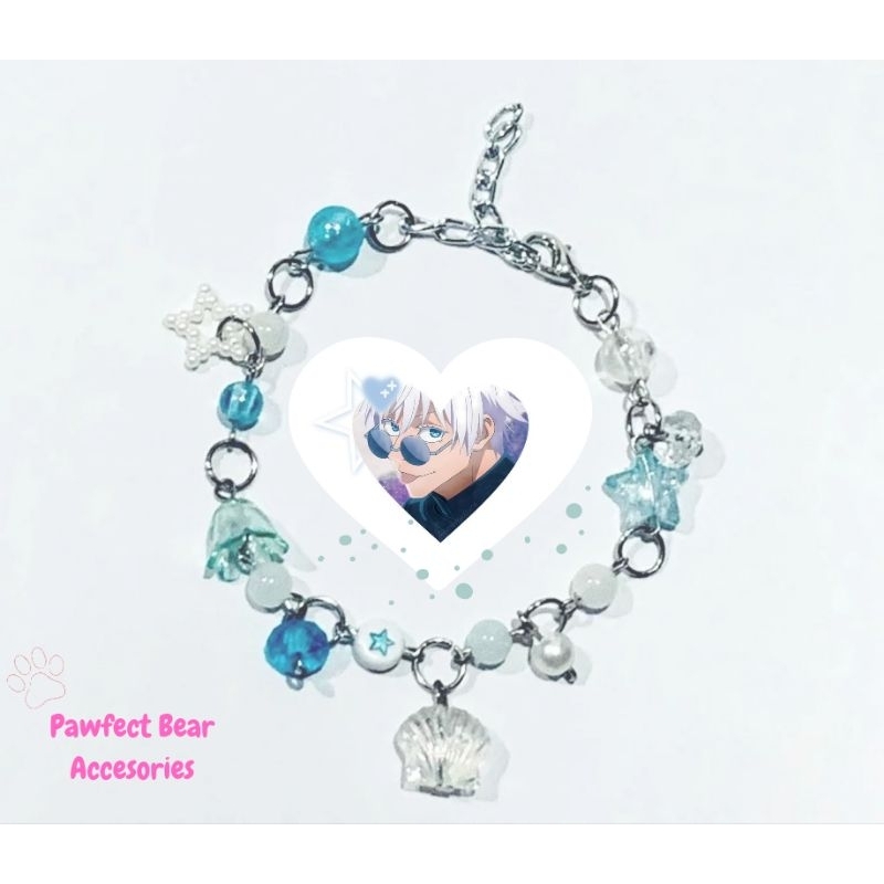 Gelang Premium Diy Gelang lucu | Gelang Manik | Gelang Inspired Jujutsu Kaisen | Gelang Manik Gojo S