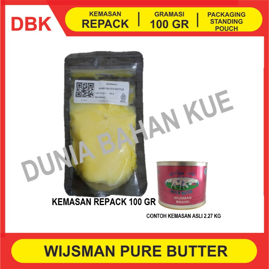 

WIJSMAN REPACK 100 GR / BUTTER / MENTEGA / WISMAN / WYSMAN