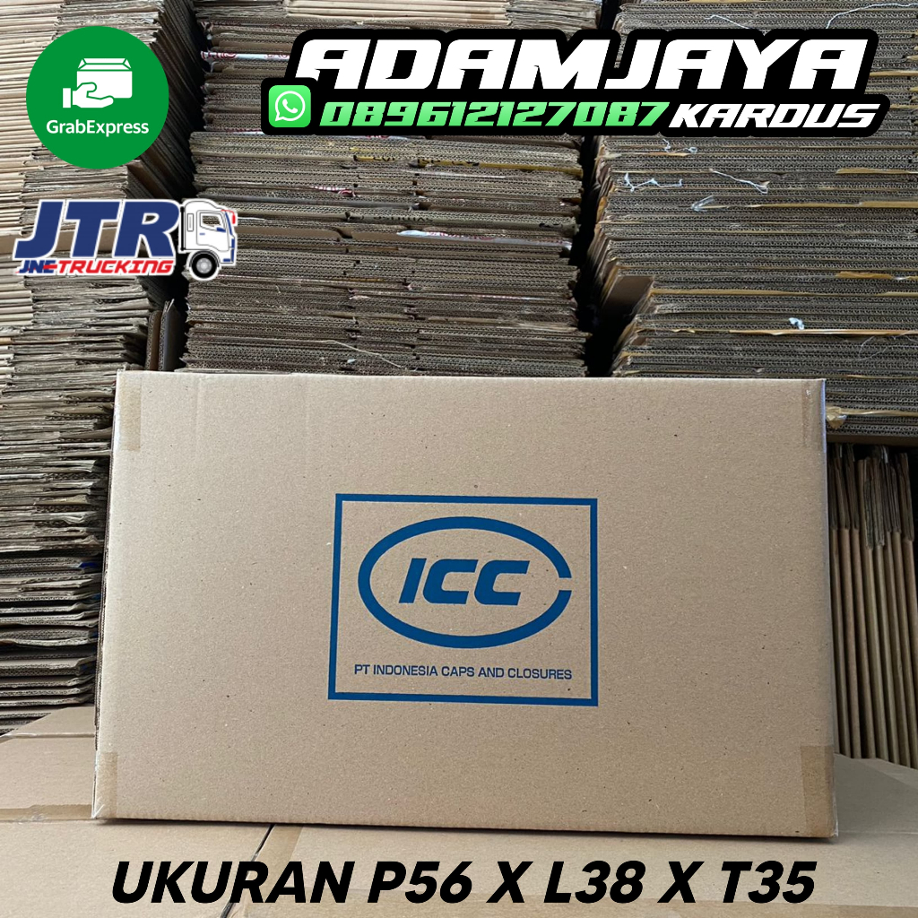 

KARDUS ICC UKURAN 56 X 38 X 35 KARDUS PACKING / KARDUS PINDAHAN - ADAM JAYA KARDUS