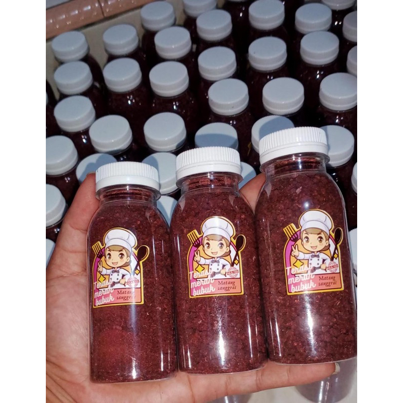 

TERASI MERAH bubuk sudah matang disangrai 80gram