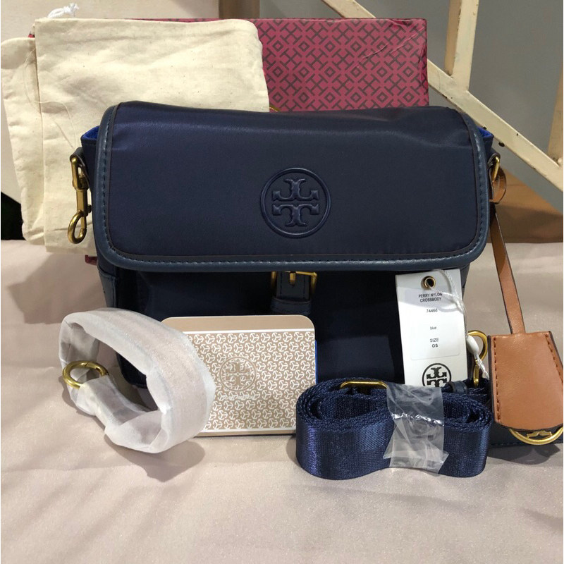 Tas TB Perry Nylon Colorblock Crossbody Royal Navy By Renera shop