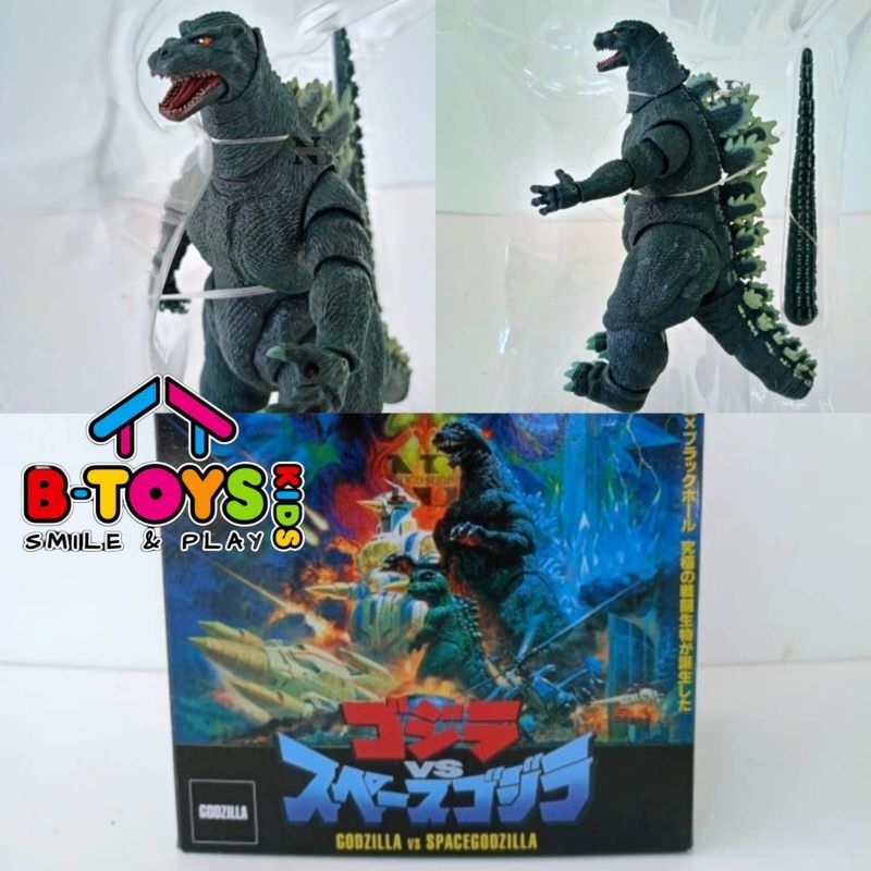 Mainan anak Neca Godzilla VS Spacegodzilla Action Figure Monster Space Godzilla