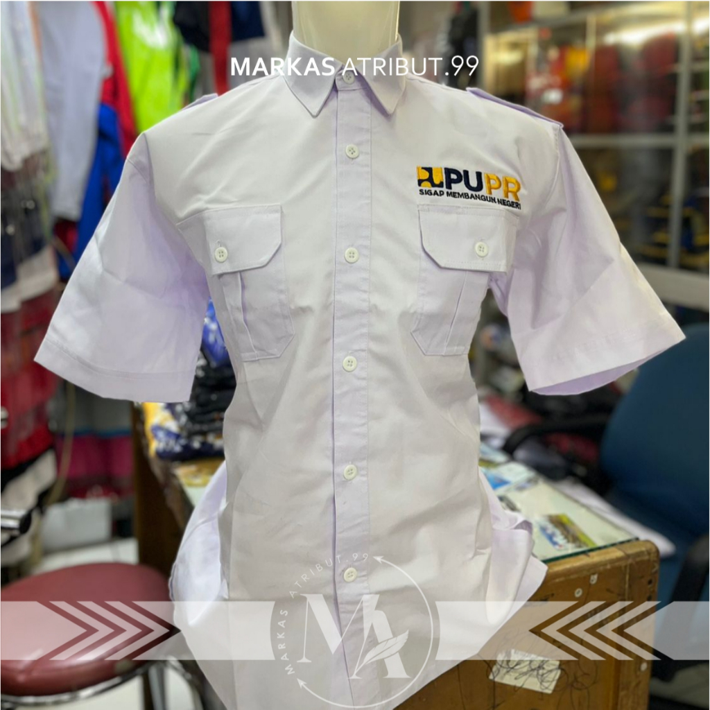 KEMEJA PUPR / BAJU KEMENTERIAN PUPR / SERAGAM PUPR PUTIH