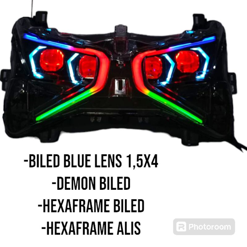 CUSTOM LAMPU BILED PNP XMAX NEW CONNECTED LAMPU BILED TERANG LAMPU BILED AES UPGRADE LAMPU YAMAHA XM