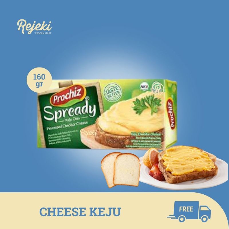 

Prochiz Keju Oles Spready Cheese 160gr - Rejeki Frozen Mart