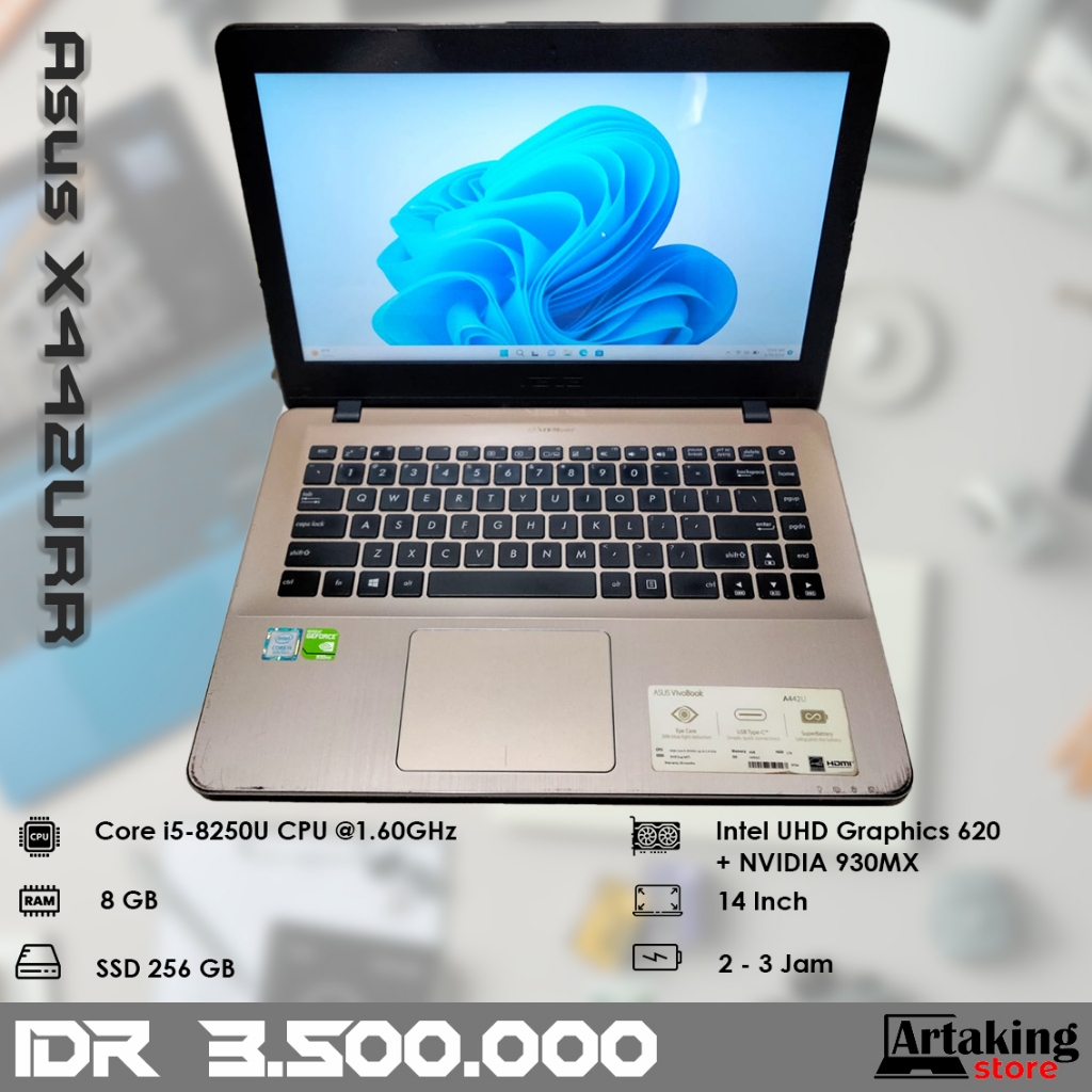 Asus X442URR - Core i5 - Gen 8th - SSD 256 GB