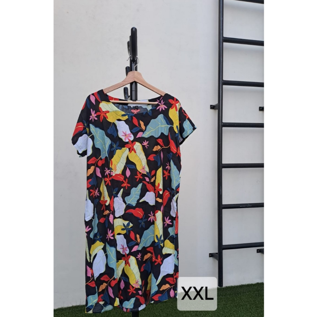 Daster bali jumbo hitam