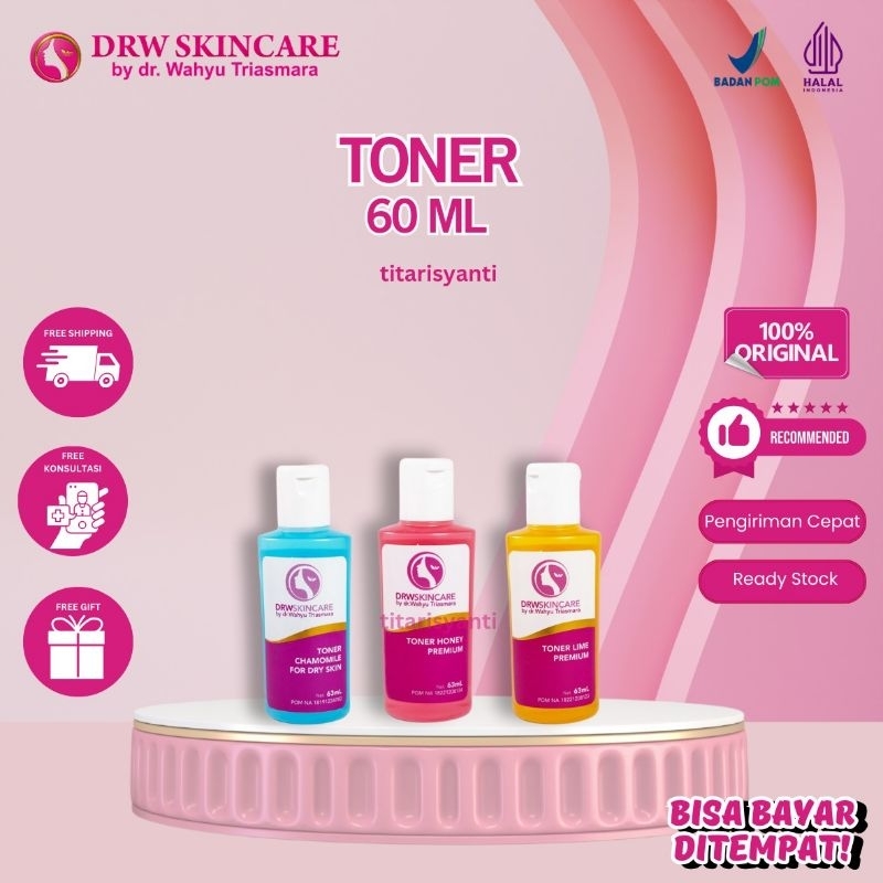 Drw Skincare Toner 63 ml/toner pencerah/toner penyegar/toner flek