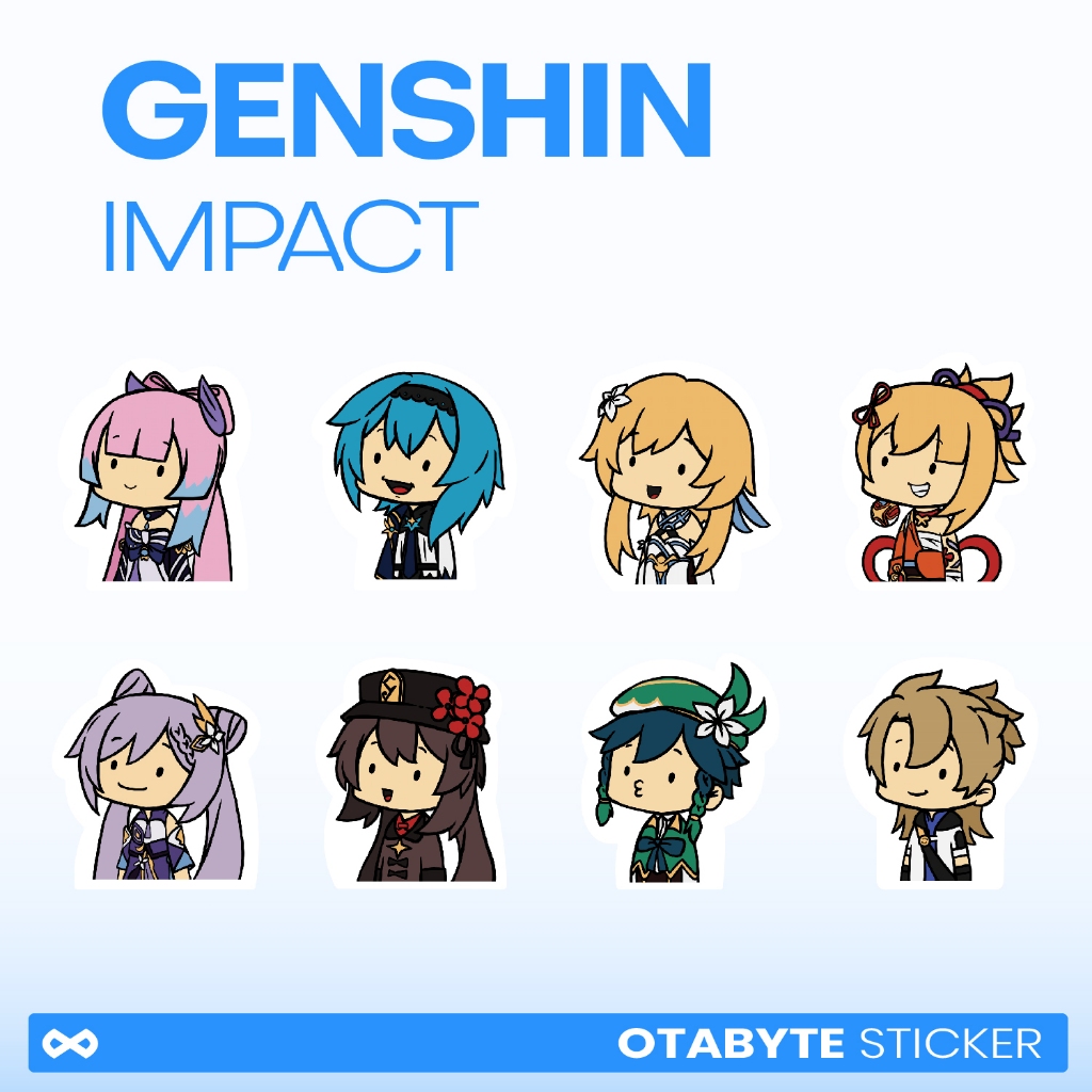

GENSHIN IMPACT Sticker Satuan/Sticker/Sticker Die Cut/Wibu