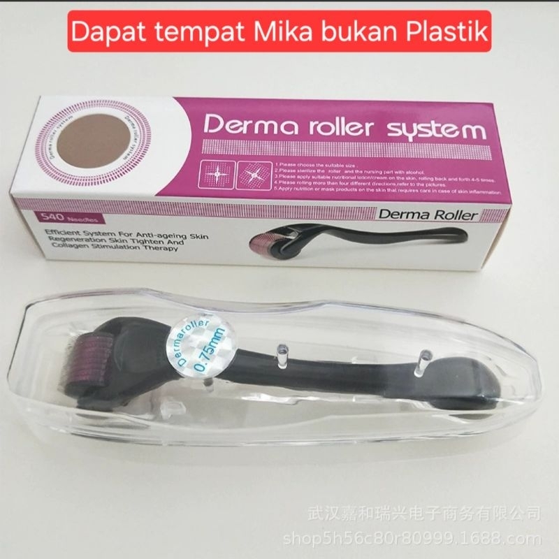 Dermaroller Micro Needle 540 jarum Alat perawatan wajah Penghilang bekas Jerawat Flek & Bopeng