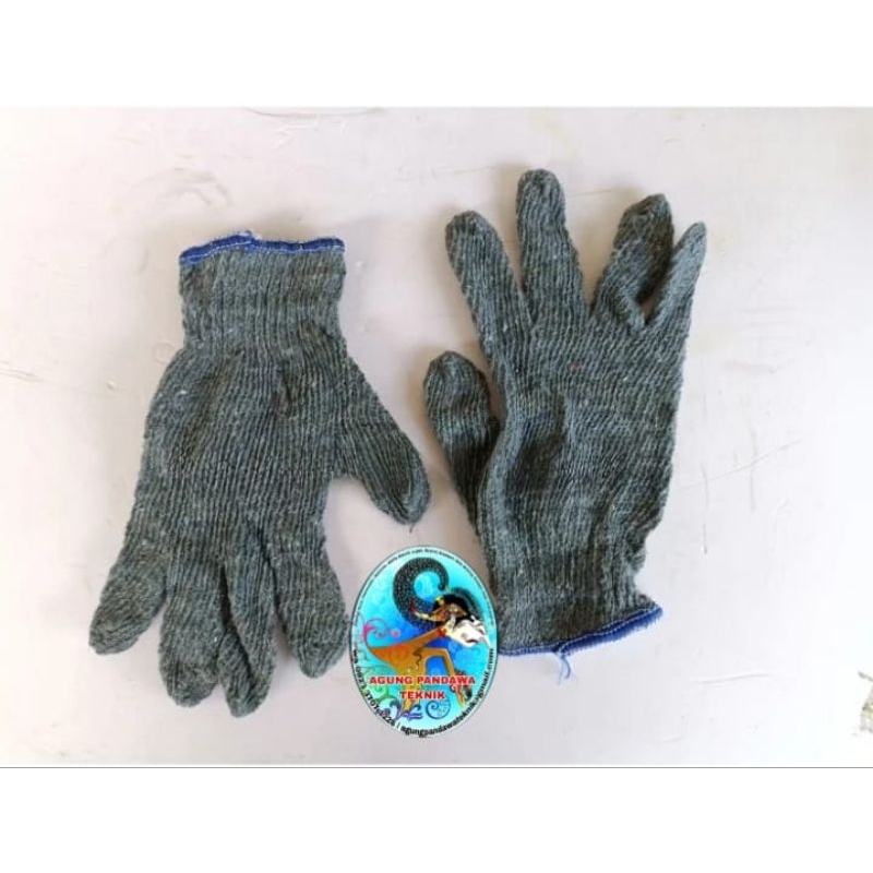 Sarung tangan 5 Benang abu abu