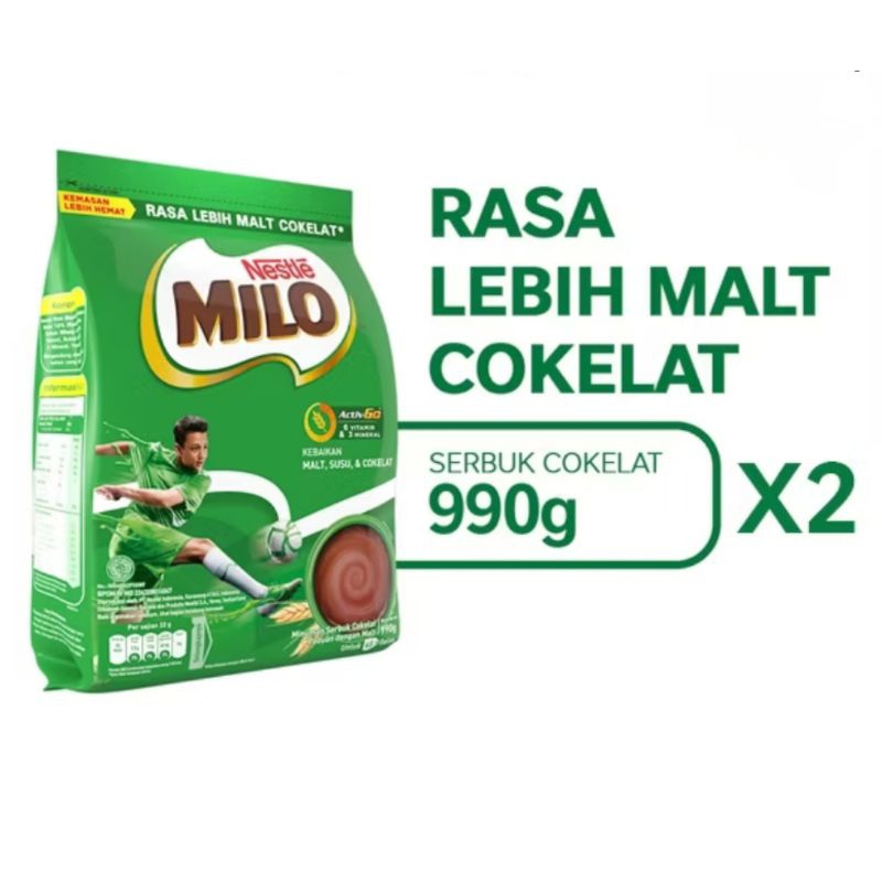 

milo 990gram/ minuman coklat/ milo murcer
