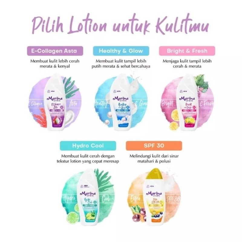 Marina Hand & Body Lotion UV White - Body Serum / Hand Body Lotion Marina / Hand Body Vaseline/ Hand