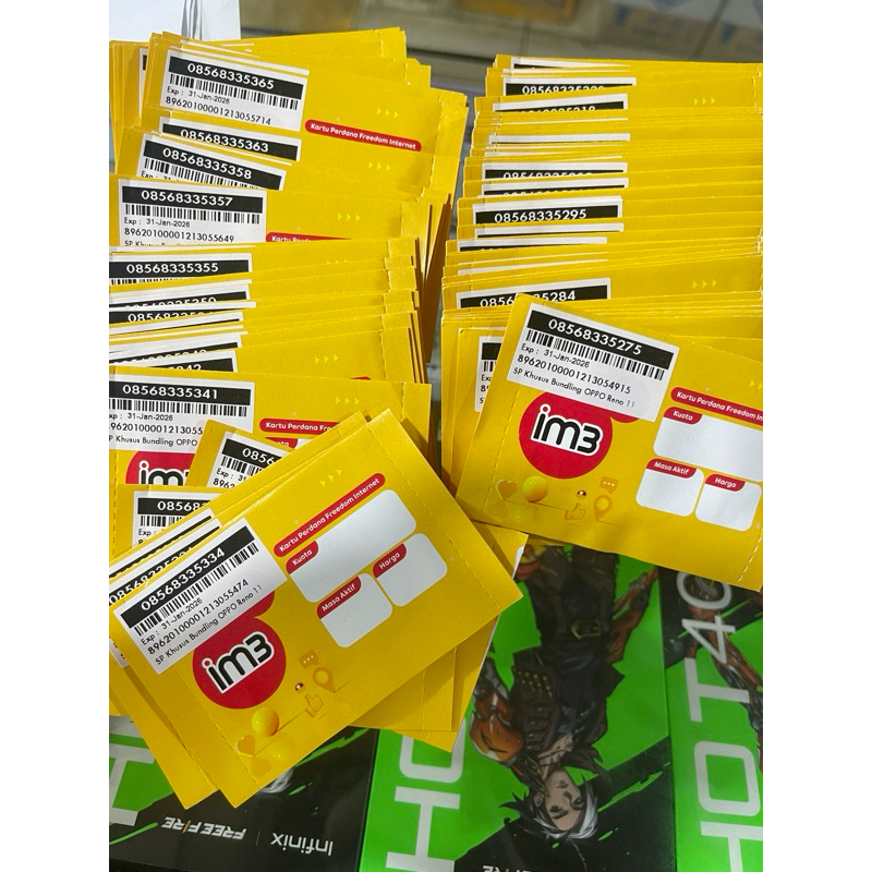 perdana indosat belum regis perdana im3 segel 11 digit exp jan 2026 stock habis