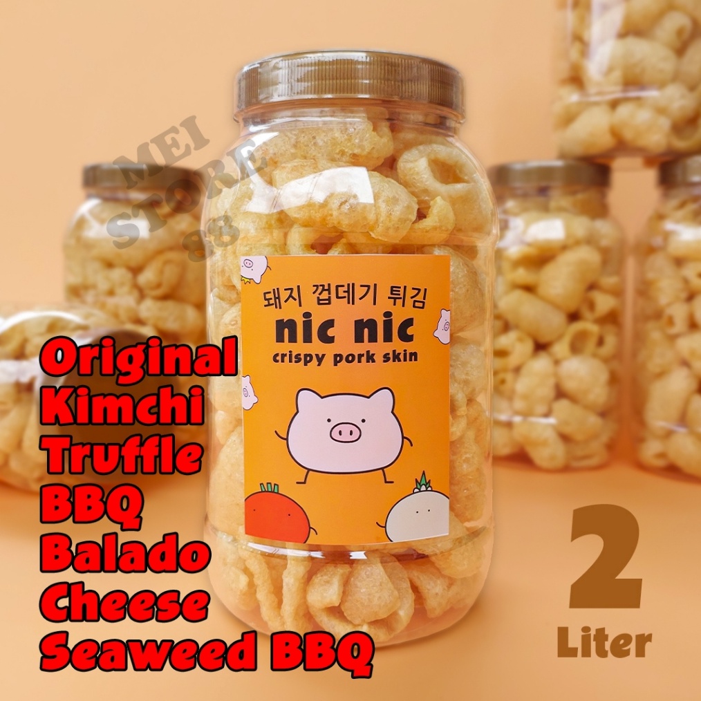 

Terlaris Kerupuk Kulit Babi Nic Nic 2 Liter Snack Cemilan Rambak Krupuk Kerubi