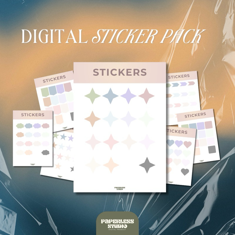 

Transparant Digital Sticker Packs by Paperless