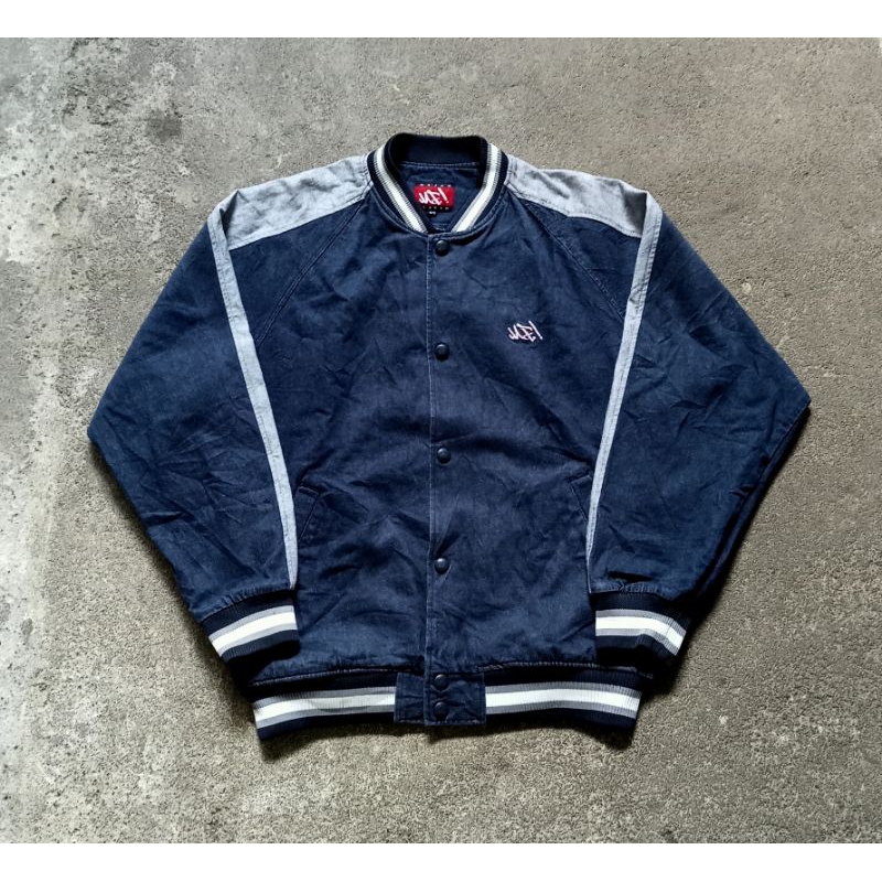 Majah Flavah Baseball Varsity Denim Jacket