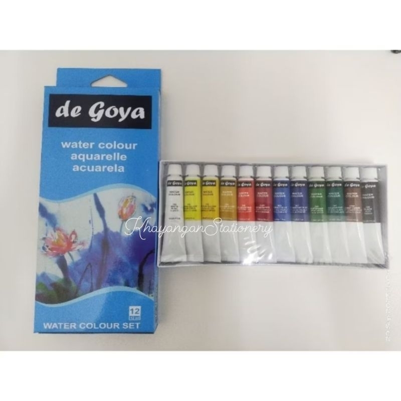 

de Goya Watercolour set 12x12 | Cat Air Set 12 x 12ml Premium-KhyayanganStationery