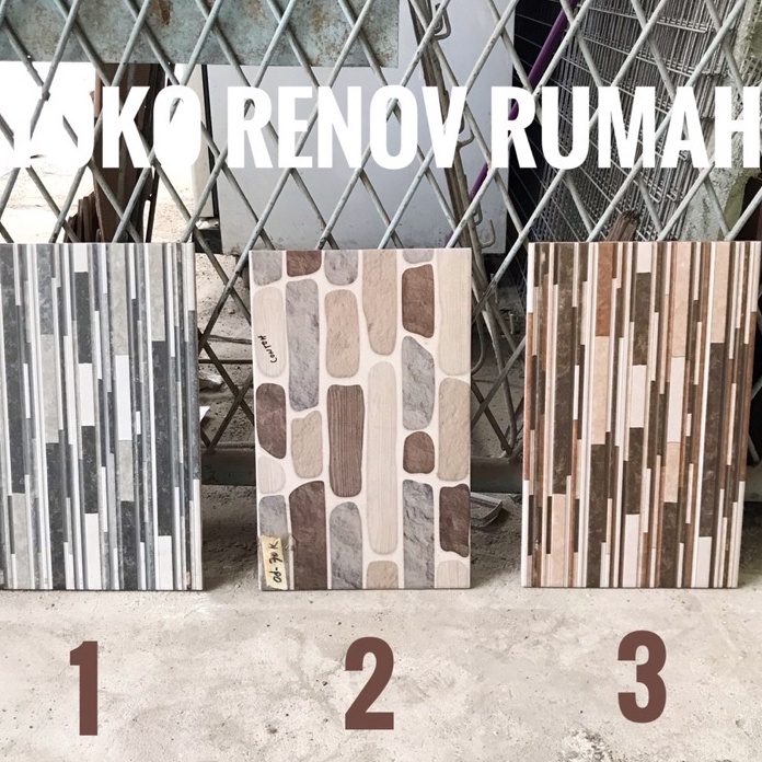 KF7 keramik dinding 25x4 motif batu doffkasar keramik teras keramik dinding tembok