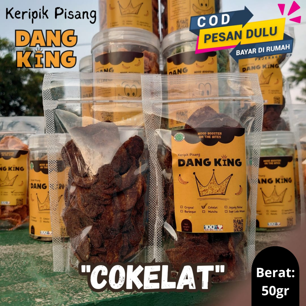 

Keripik Pisang COKELAT DANG KING Cemilan Ringan Keripik Rasa