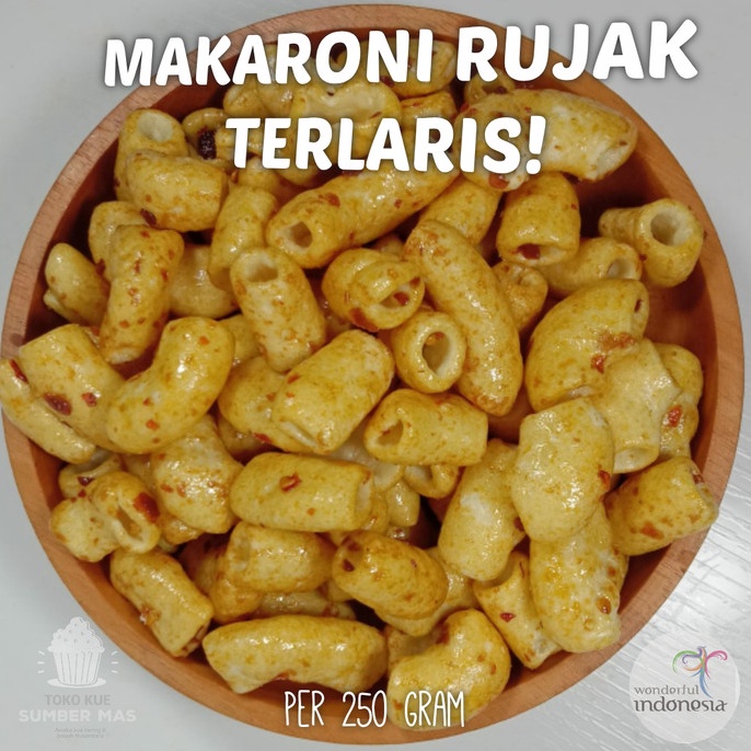 

Terlaris MAKARONI BUMBU RUJAK PEDAS MANIS 5 GR MAKRONI RUJAK MACARONI RUJAK