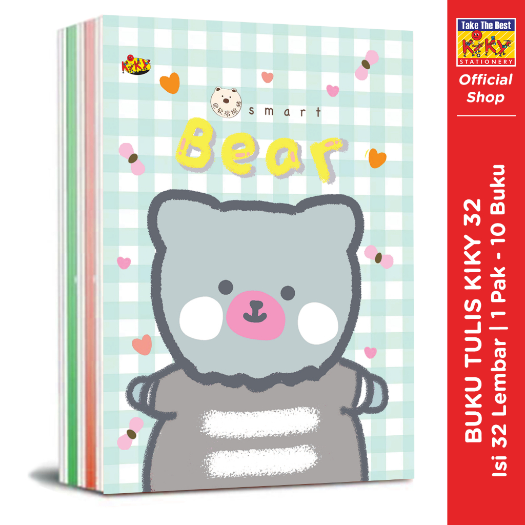 

Buku Tulis Kiky Isi 32 Lembar 1 Pack Isi 10 Buku