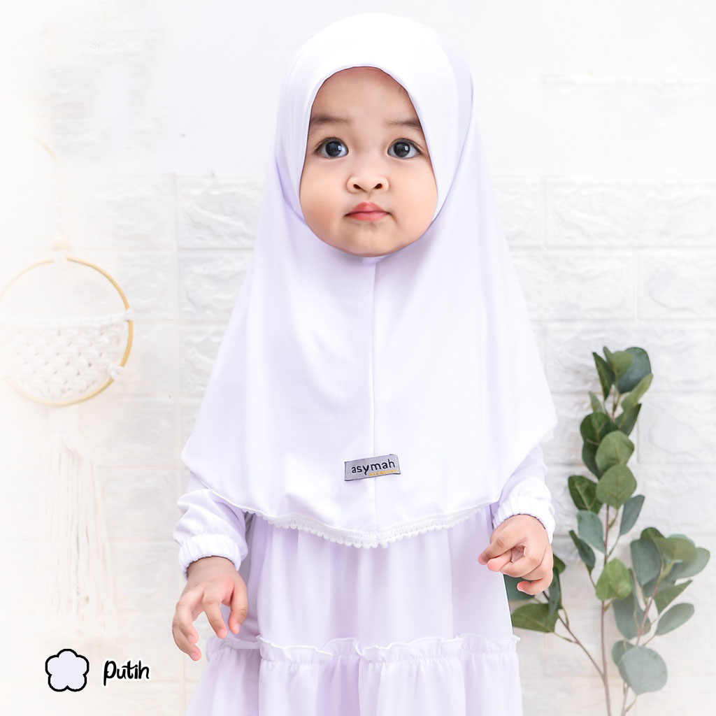GAMIS ANAK PUTIH RENDA / GAMIS ANAK PUTIH / DRES ANAK / DRESS ANAK PUTIH / GAMIS ANAK / SET HIJAB