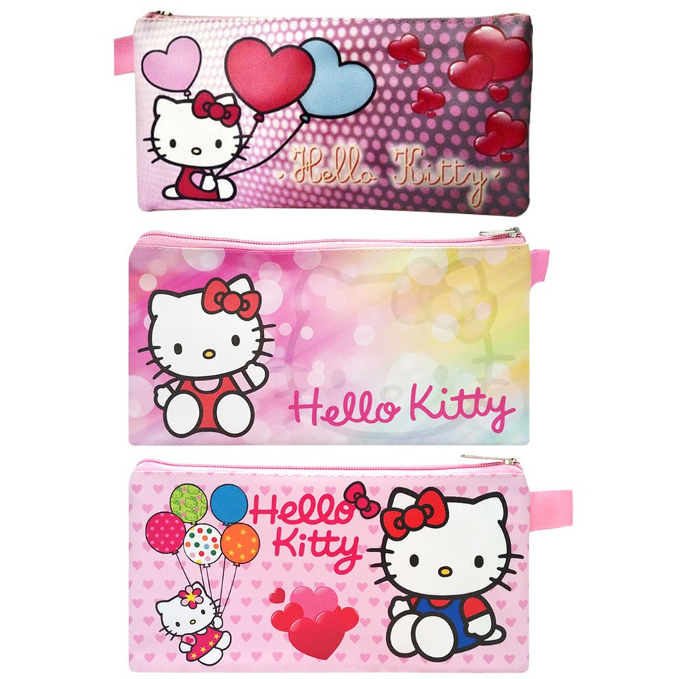 

READY STOCK Mini Case Character Hello Kitty Love Pink Pencil Case Tempat Pensil Stationary Organizer Suvenir